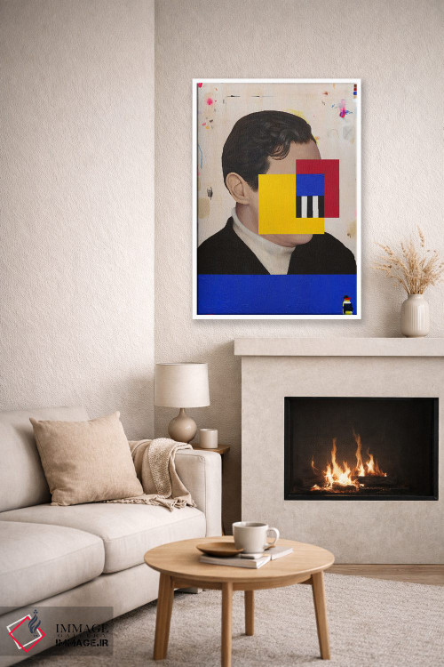 تابلو دکوراتیو در واقع اینجا نیستم اثر فیموس ون دد - D6W