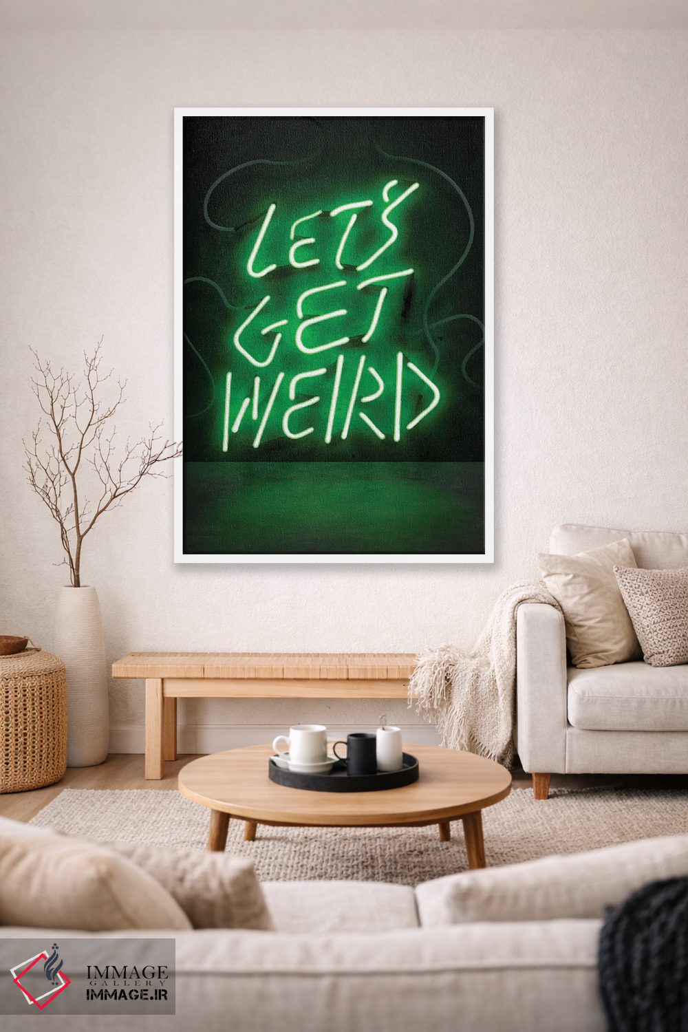 تابلو دکوراتیو بیا عجیب باشیم اثر فرانک آموروسو - D1W