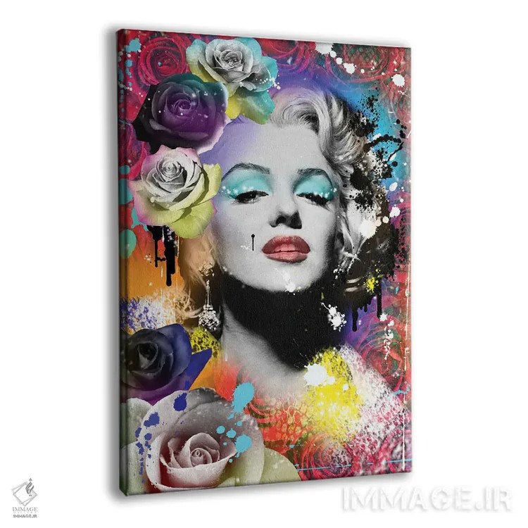 تابلو دکوراتیو مرلین مونرو اثر فرانک آموروسو - نمای پرسپکتیو محصول