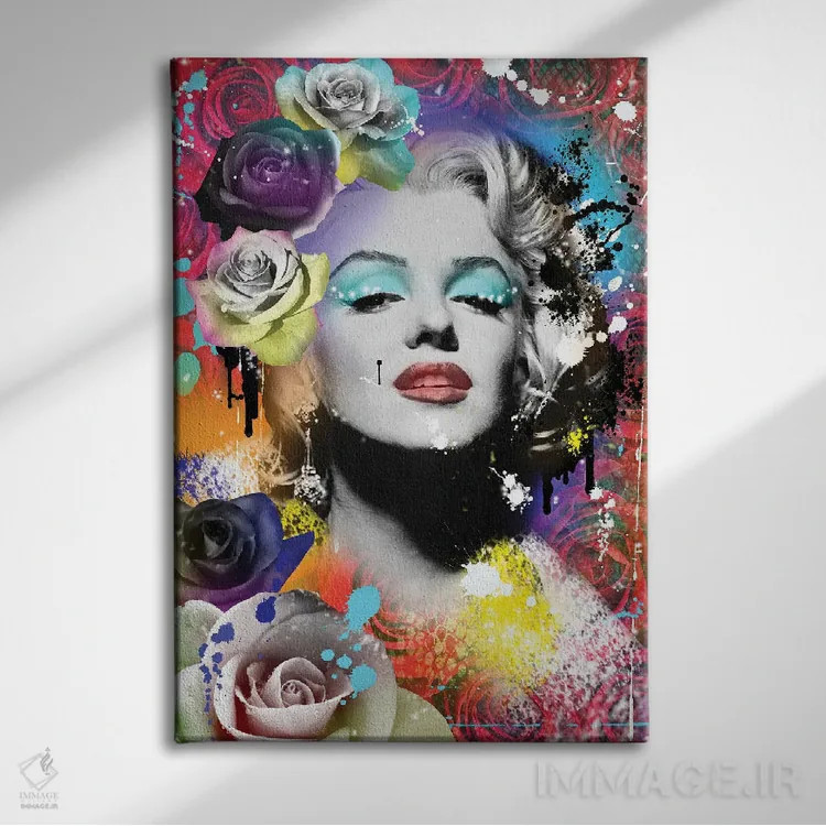 تابلو دکوراتیو مرلین مونرو اثر فرانک آموروسو - نمای روبهرو روی دیوار