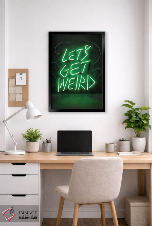 تابلو دکوراتیو بیا عجیب باشیم اثر فرانک آموروسو - D5B