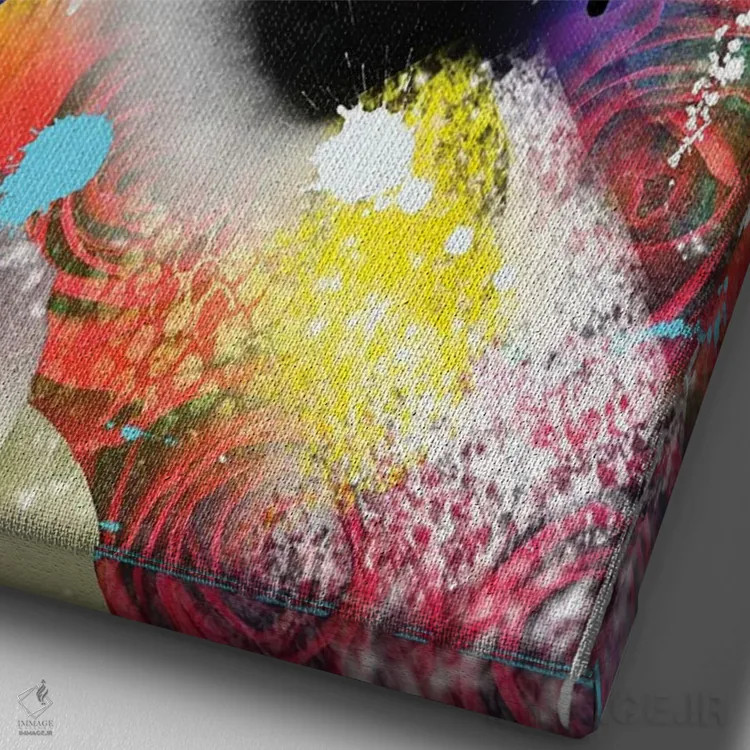 تابلو دکوراتیو مرلین مونرو اثر فرانک آموروسو - نمای نزدیک بافت بوم