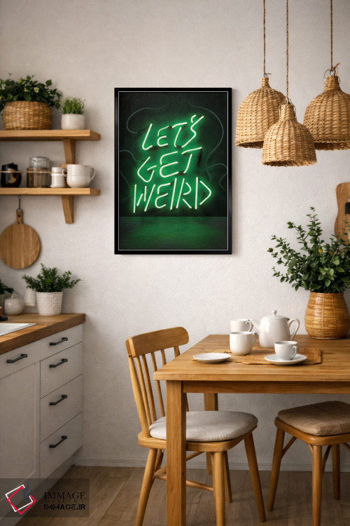 تابلو دکوراتیو بیا عجیب باشیم اثر فرانک آموروسو - D6B