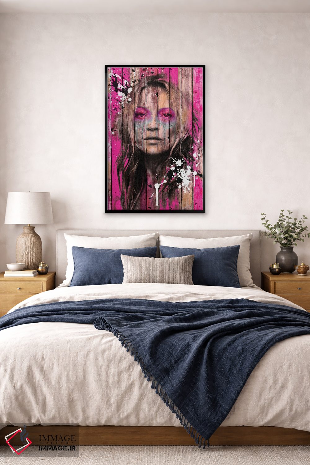 تابلو دکوراتیو کیت ماس وود اثر فرانک آموروسو - D6B