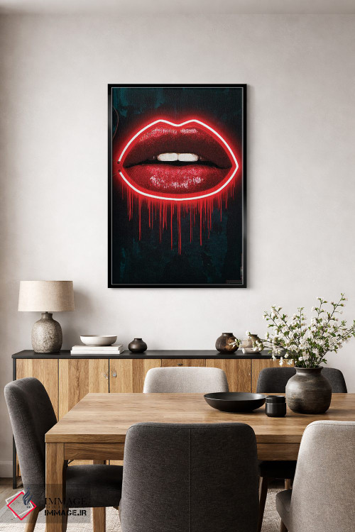 تابلو دکوراتیو لب های LV اثر فرانک آموروسو - D5B