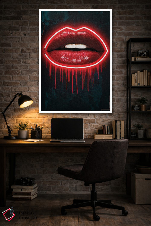 تابلو دکوراتیو لب های LV اثر فرانک آموروسو - D4W