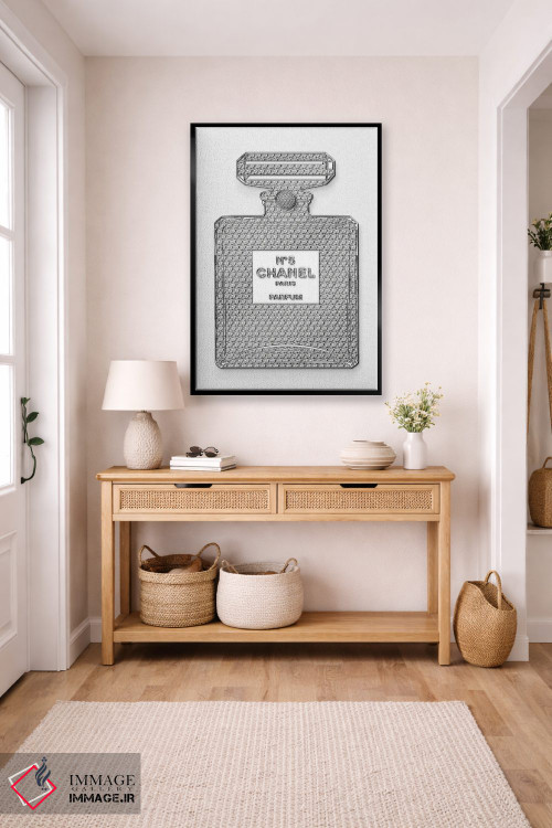 تابلو دکوراتیو بطری شنل اثر فرانک آموروسو - D6B