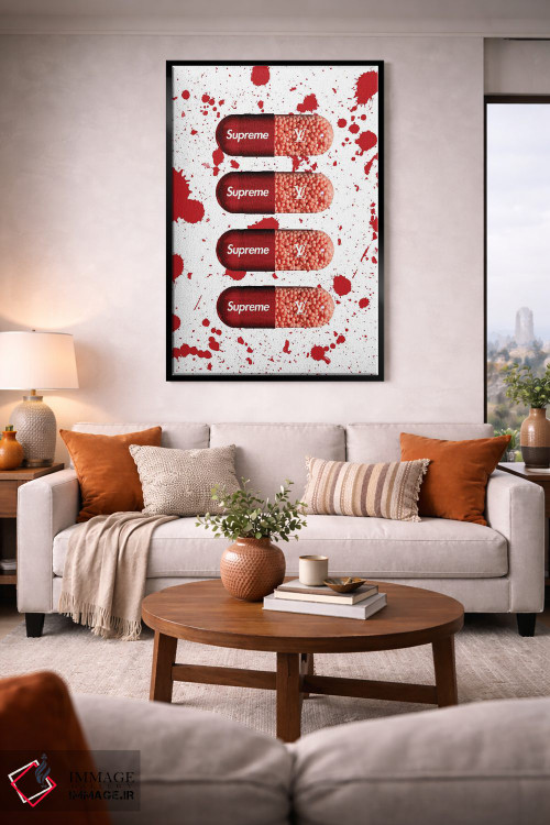 تابلو دکوراتیو قرص سوپریم اثر فرانک آموروسو - D2B