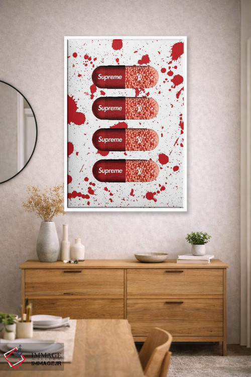 تابلو دکوراتیو قرص سوپریم اثر فرانک آموروسو - D1W