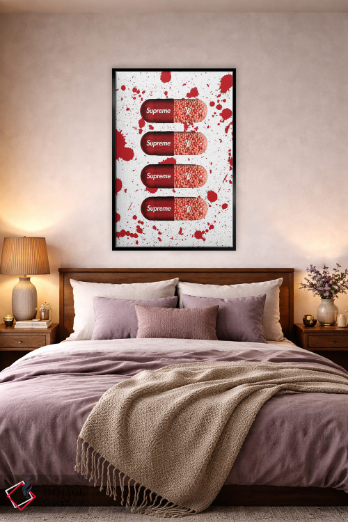 تابلو دکوراتیو قرص سوپریم اثر فرانک آموروسو - D4B