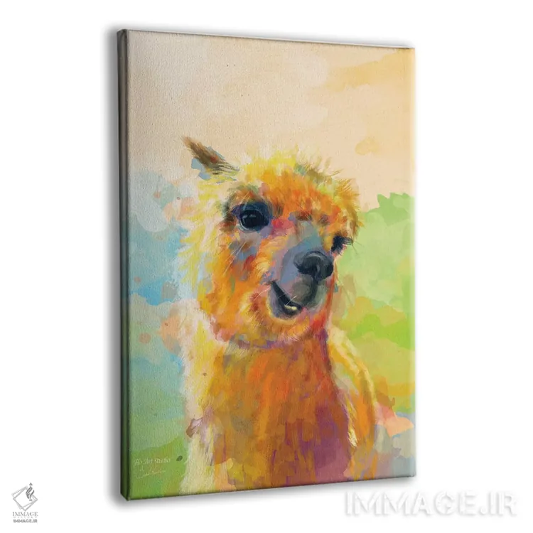 تابلو دکوراتیو شادی رنگارنگ اثر فلو آرت استودیو - نمای پرسپکتیو محصول