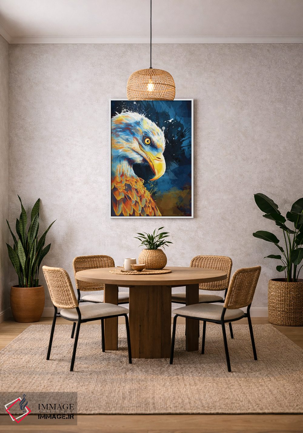 تابلو دکوراتیو چشم عقاب اثر فلو آرت استودیو - D2W