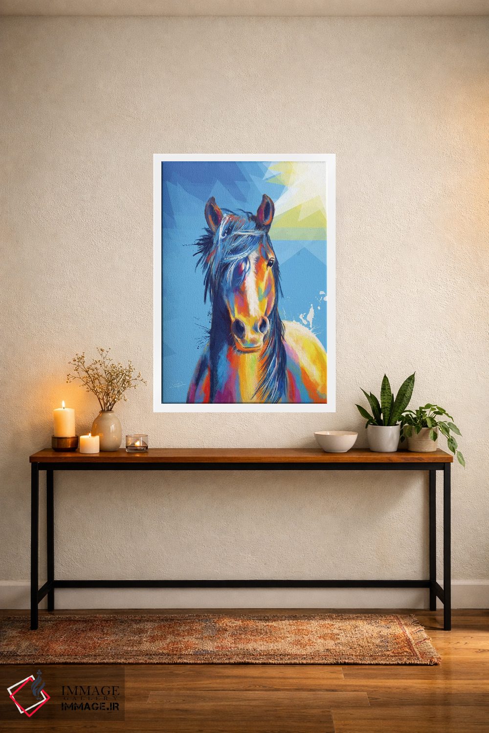 تابلو دکوراتیو زیبایی اسب اثر فلو آرت استودیو - D4W