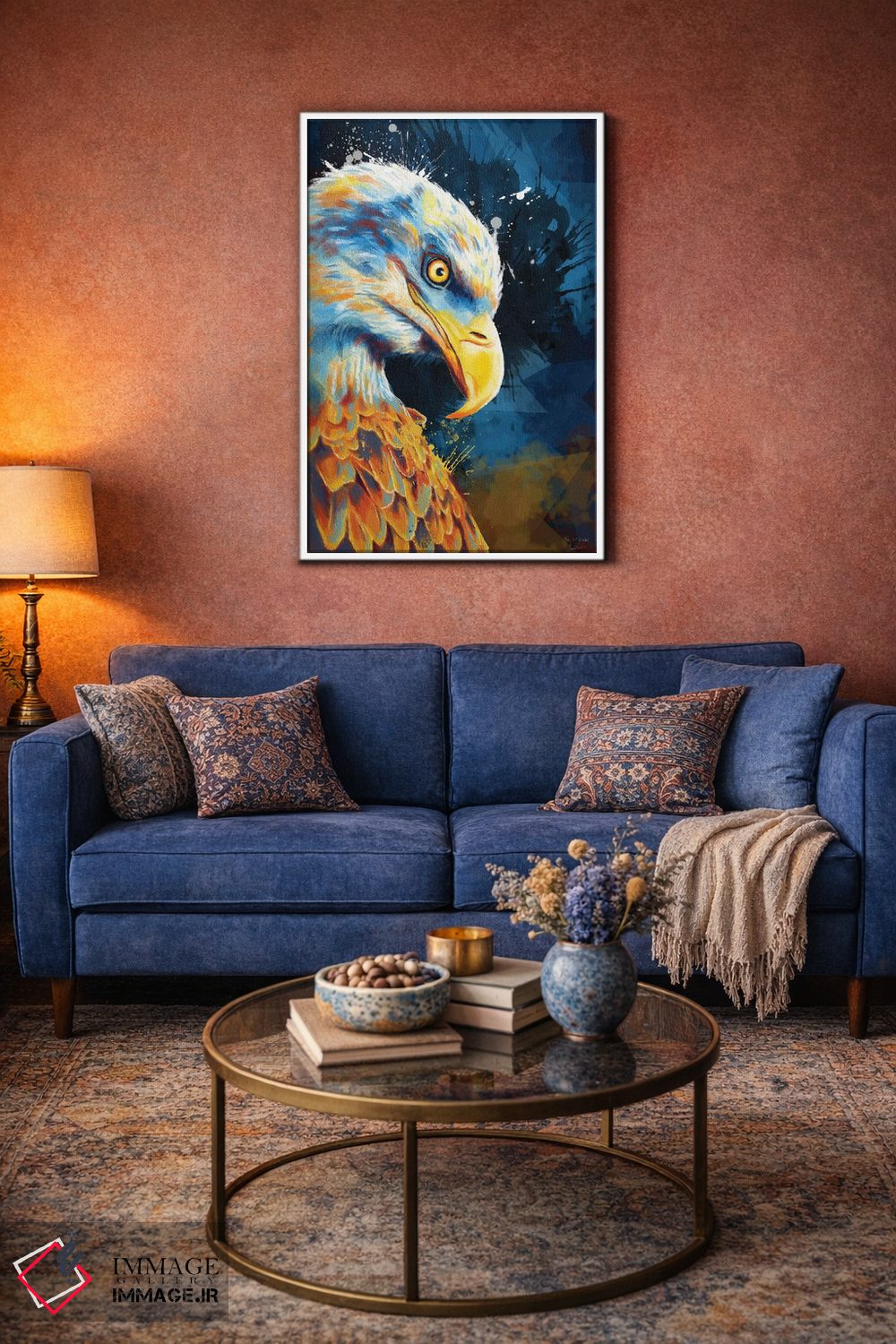 تابلو دکوراتیو چشم عقاب اثر فلو آرت استودیو - D3W