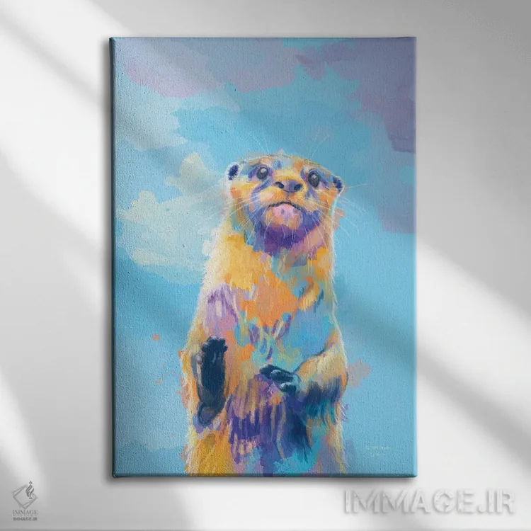 تابلو دکوراتیو آقای شنگ اثر فلو آرت استودیو - نمای روبهرو روی دیوار