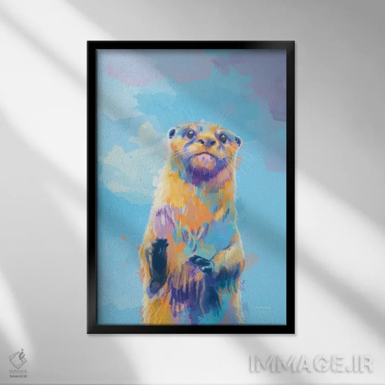 تابلو دکوراتیو آقای شنگ اثر فلو آرت استودیو - نمای قابدار مشکی