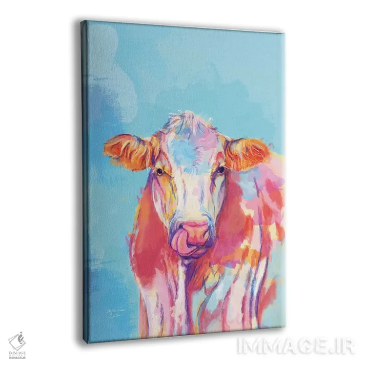 تابلو دکوراتیو گاو خیال پرداز اثر فلو آرت استودیو - نمای پرسپکتیو محصول