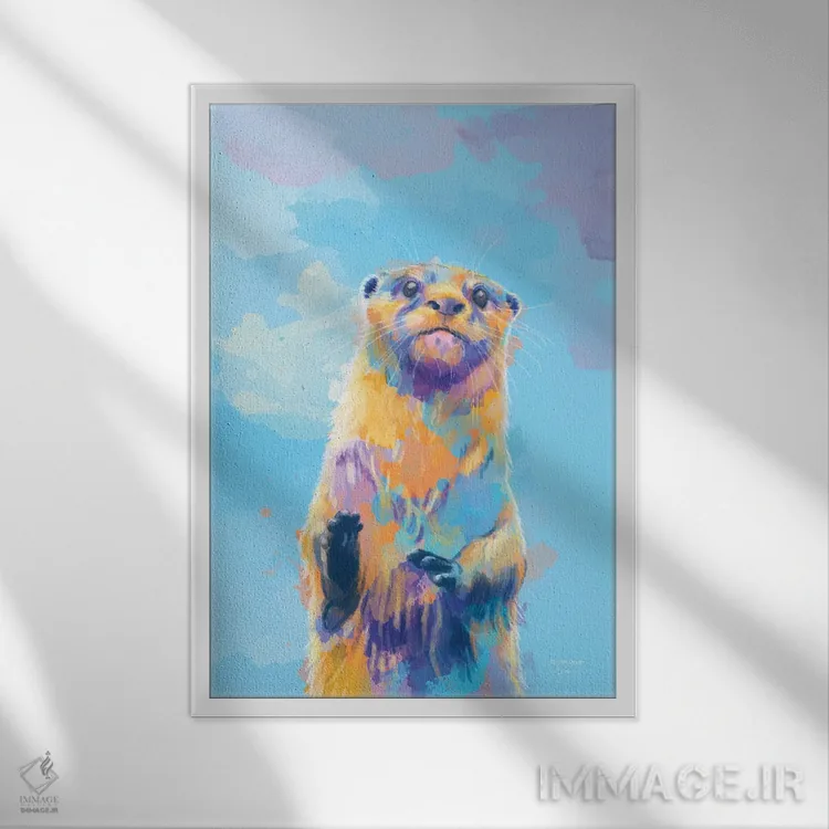 تابلو دکوراتیو آقای شنگ اثر فلو آرت استودیو - نمای قابدار سفید