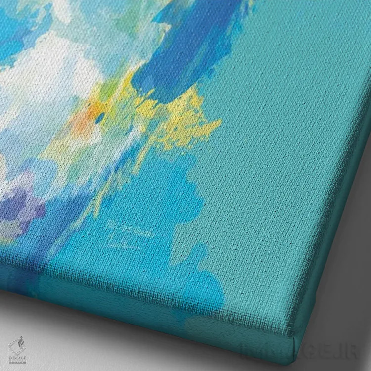 تابلو دکوراتیو پرتره بردر کولی اثر فلو آرت استودیو - نمای نزدیک بافت بوم