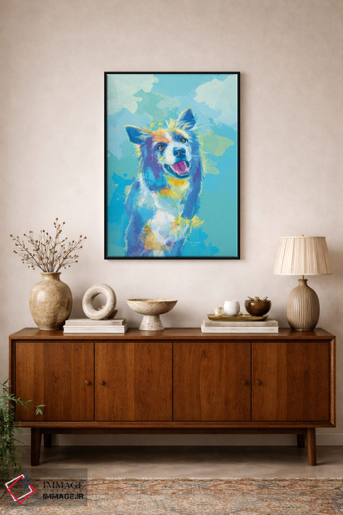 تابلو دکوراتیو پرتره بردر کولی اثر فلو آرت استودیو - D2B