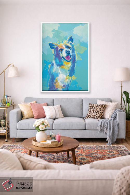 تابلو دکوراتیو پرتره بردر کولی اثر فلو آرت استودیو - D1W