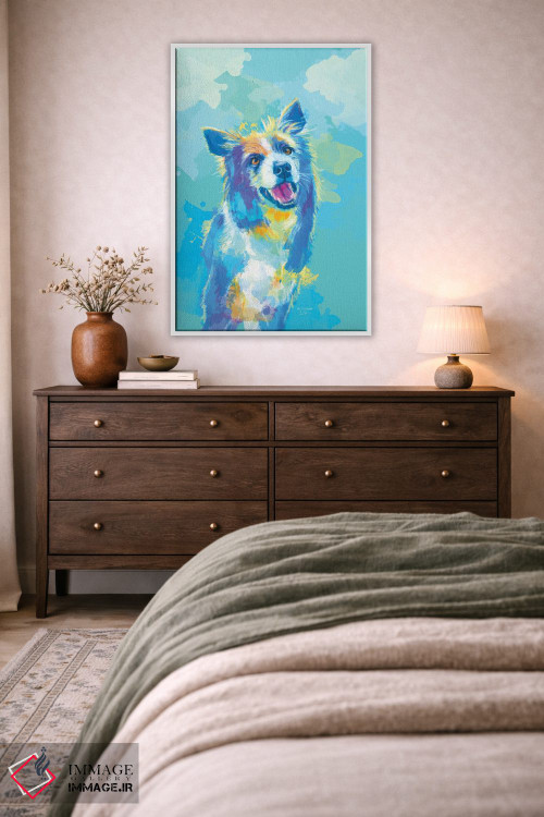تابلو دکوراتیو پرتره بردر کولی اثر فلو آرت استودیو - D3W