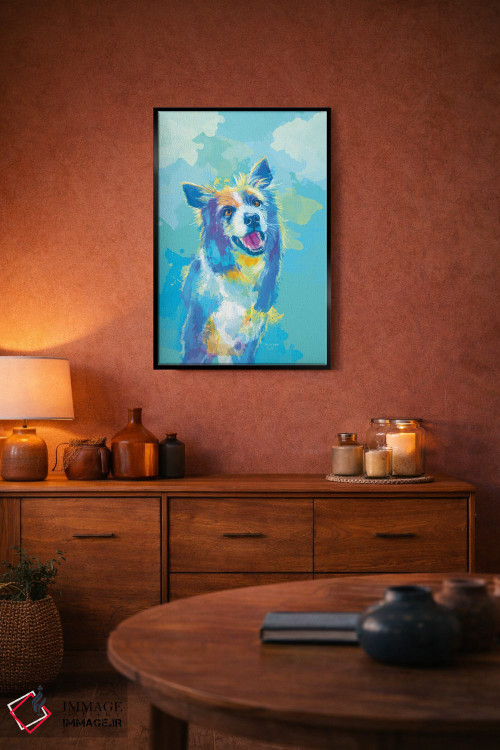 تابلو دکوراتیو پرتره بردر کولی اثر فلو آرت استودیو - D5B