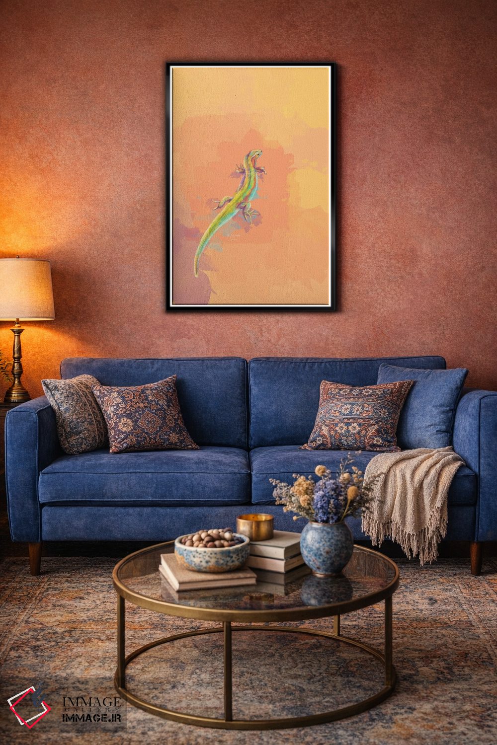 تابلو دکوراتیو رنگ های کویر اثر فلو آرت استودیو - D5B