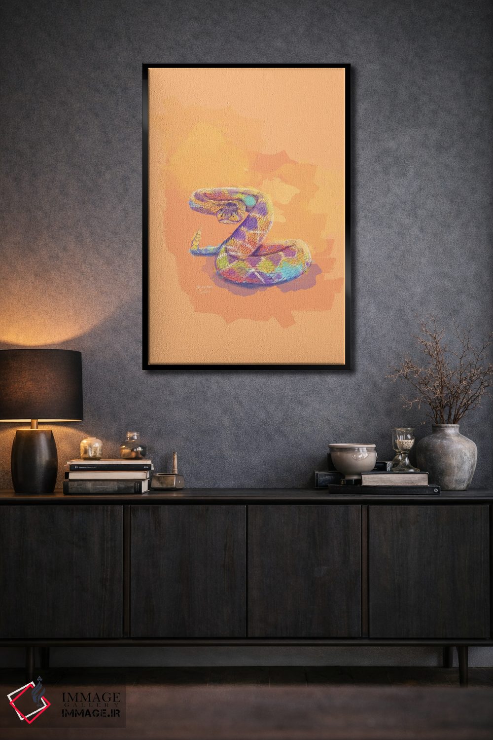 تابلو دکوراتیو پادشاه شن ها اثر فلو آرت استودیو - D2B