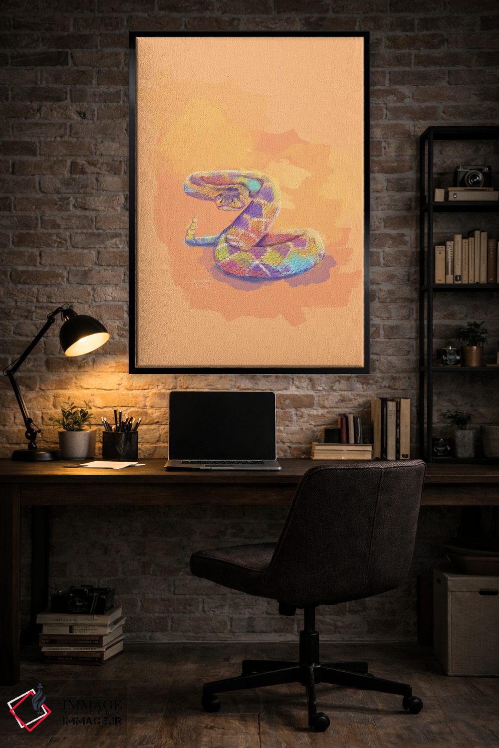 تابلو دکوراتیو پادشاه شن ها اثر فلو آرت استودیو - D6B