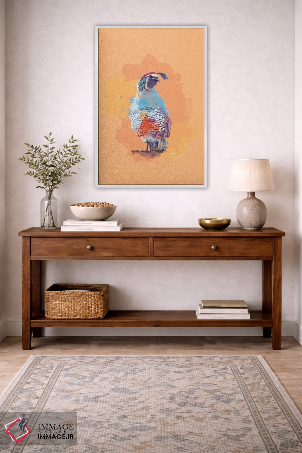 تابلو دکوراتیو سرتاسر بیابان رنگارنگ اثر فلو آرت استودیو - D4W