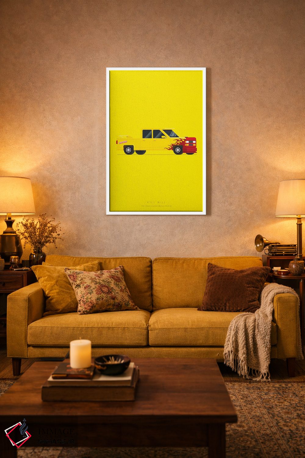 تابلو مینیمال بیل را بکش اثر فرد بیرچال - D1W