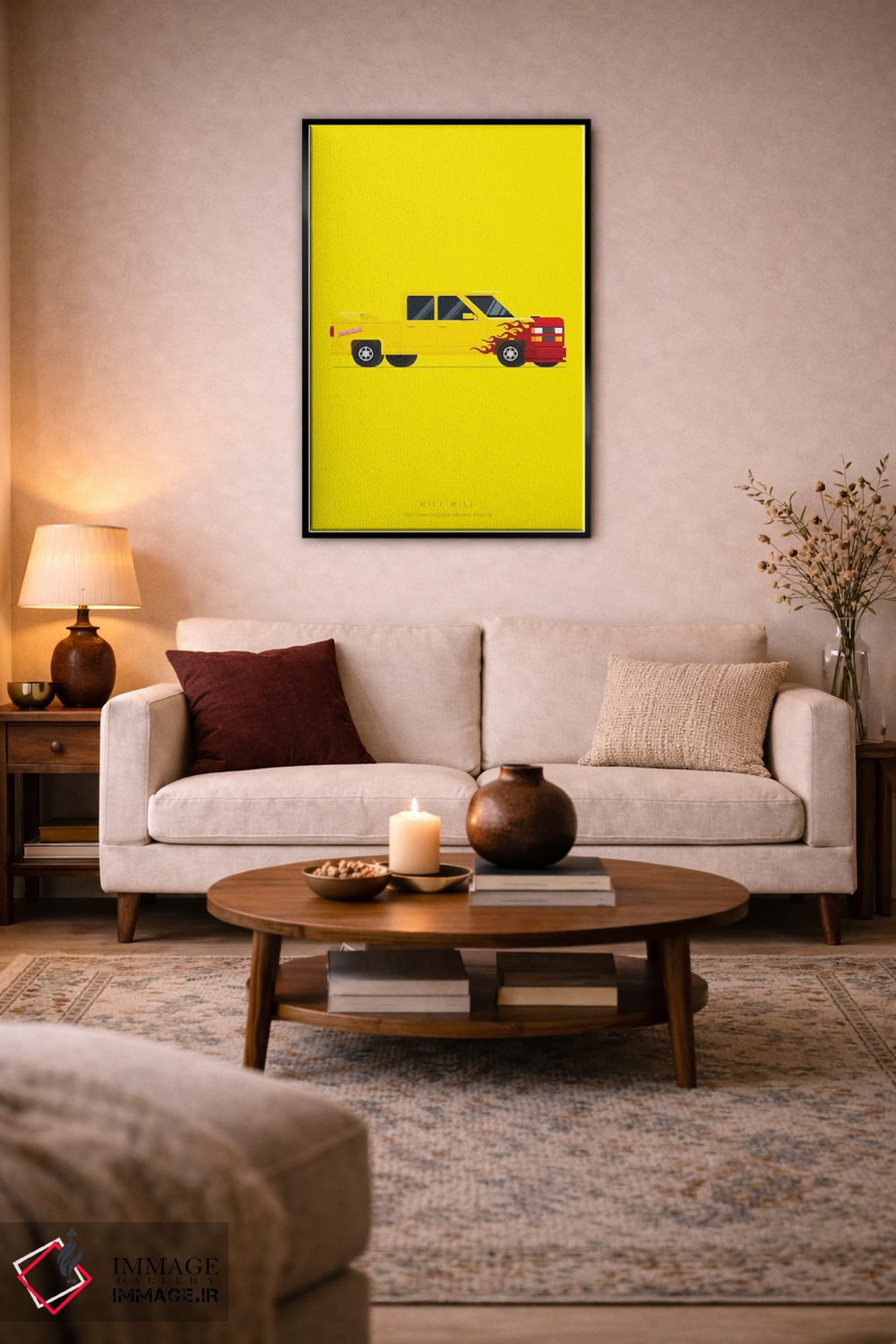 تابلو مینیمال بیل را بکش اثر فرد بیرچال - D3B