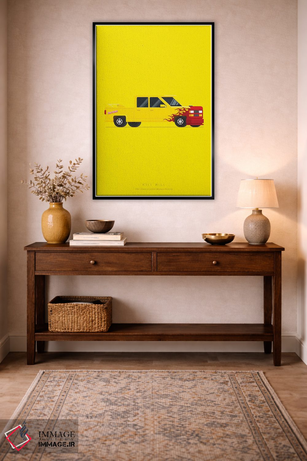 تابلو مینیمال بیل را بکش اثر فرد بیرچال - D2B