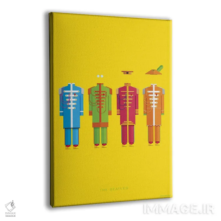 تابلو دکوراتیو بیتلز اثر فرد بیرچال - نمای پرسپکتیو محصول
