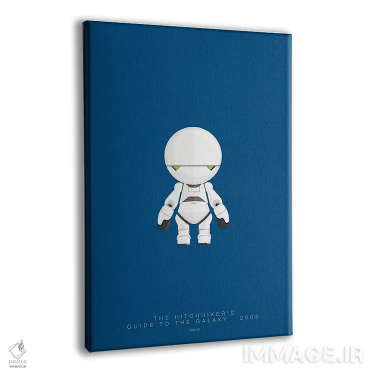 تابلو دکوراتیو راهنمای کهکشان برای اتو استاپ زن ها اثر فرد بیرچال - نمای پرسپکتیو محصول