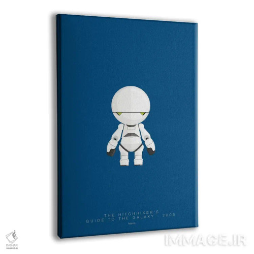 تابلو دکوراتیو راهنمای کهکشان برای اتو استاپ زن ها اثر فرد بیرچال - نمای پرسپکتیو محصول