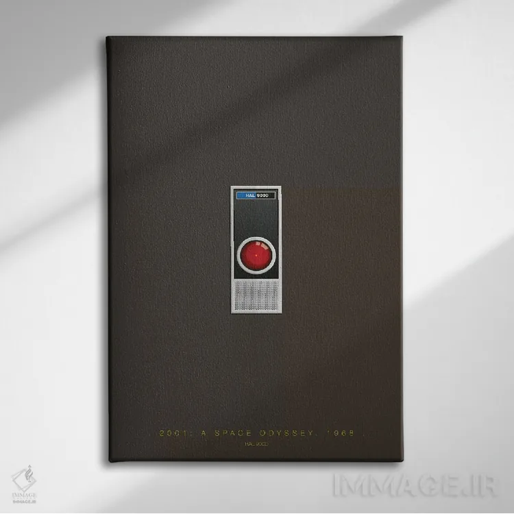 تابلو دکوراتیو ۲۰۰۱: یک اودیسه فضایی اثر فرد بیرچال - نمای روبهرو روی دیوار