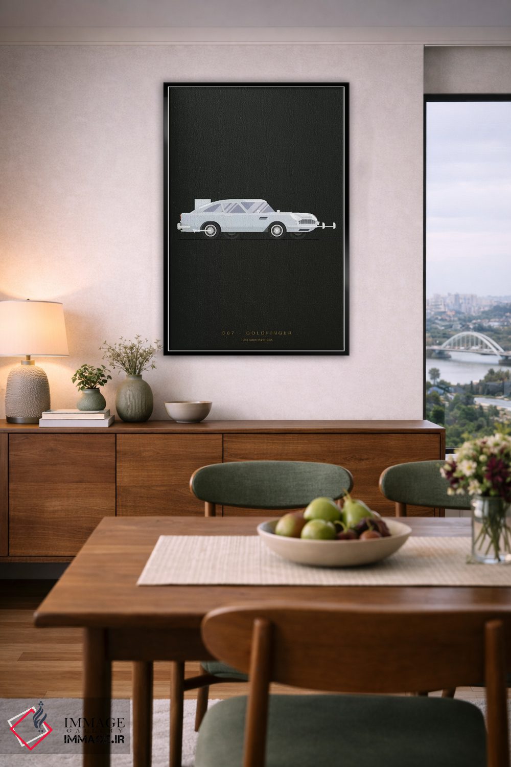 تابلو مینیمال گلدفینگر اثر فرد بیرچال - D6B