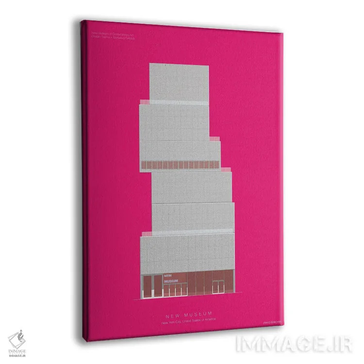 تابلو دکوراتیو موزه نوین اثر فرد بیرچال - نمای پرسپکتیو محصول