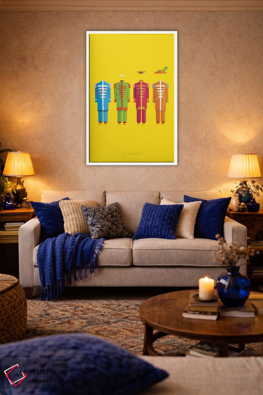 تابلو دکوراتیو بیتلز اثر فرد بیرچال - D2W