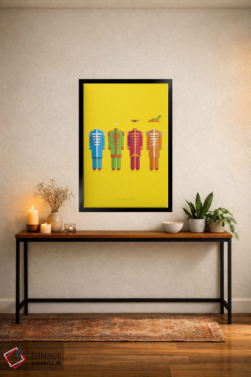 تابلو دکوراتیو بیتلز اثر فرد بیرچال - D5B