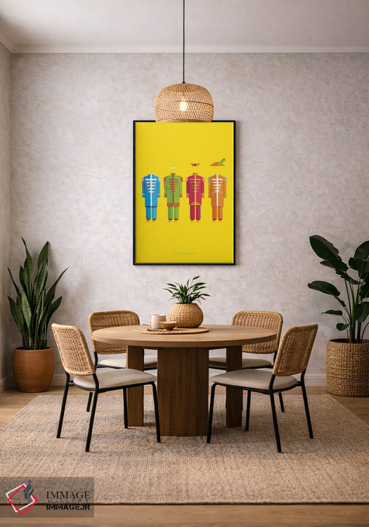 تابلو دکوراتیو بیتلز اثر فرد بیرچال - D4B