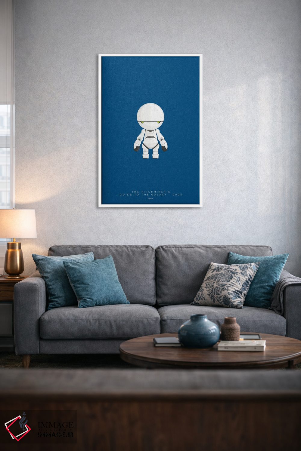 تابلو دکوراتیو راهنمای کهکشان برای اتو استاپ زن ها اثر فرد بیرچال - D4W