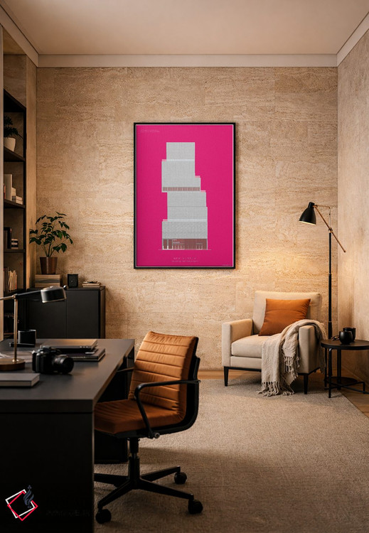 تابلو دکوراتیو موزه نوین اثر فرد بیرچال - D6B