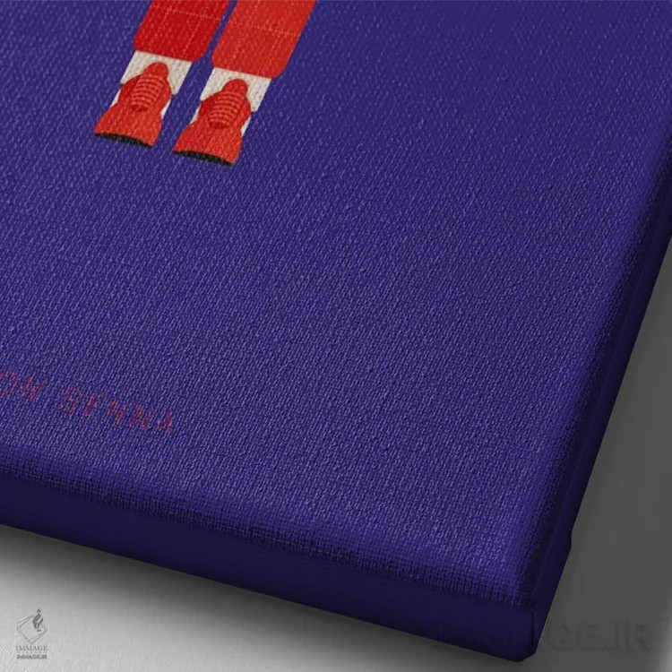 تابلو دکوراتیو آیرتون سنا اثر فرد بیرچال - نمای نزدیک بافت بوم