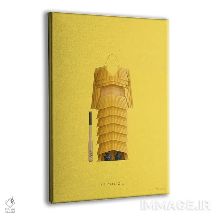 تابلو دکوراتیو بیانسه اثر فرد بیرچال - نمای پرسپکتیو محصول