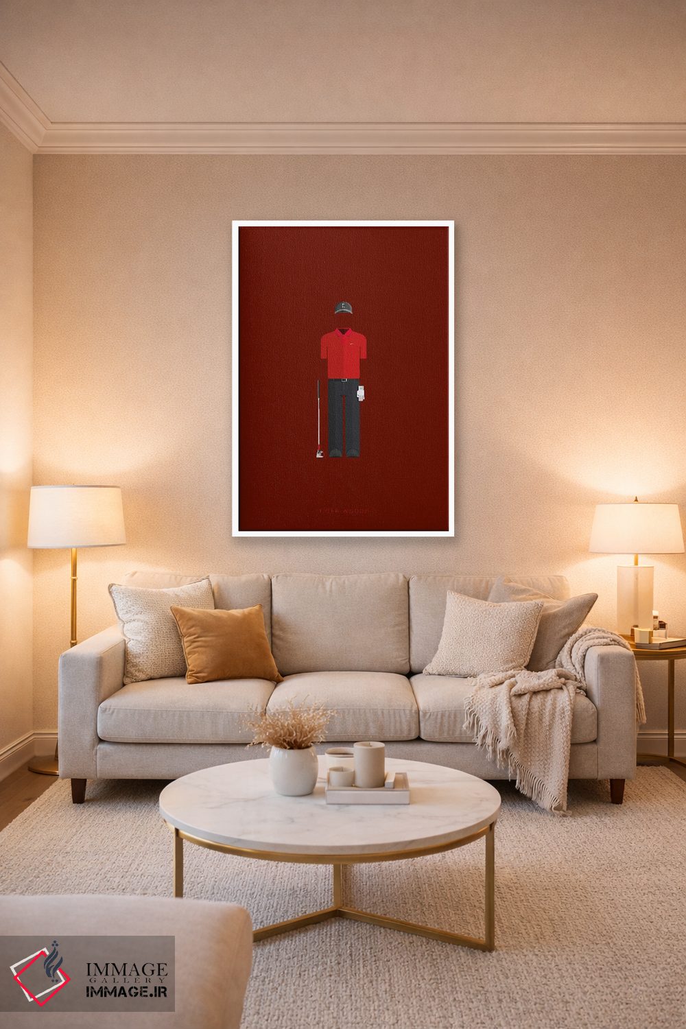 تابلو دکوراتیو تایگر وودز اثر فرد بیرچال - D2W