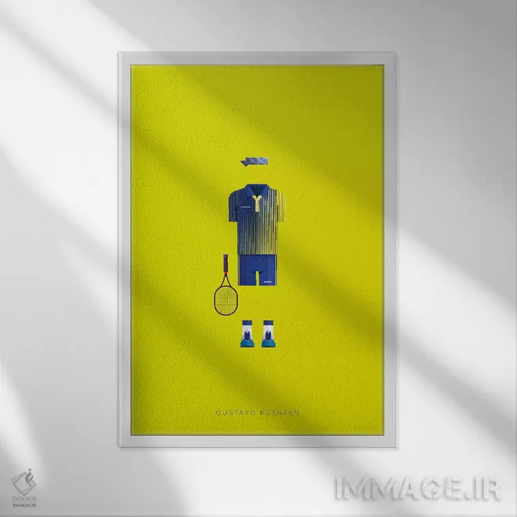 تابلو دکوراتیو گوستاوو کوئرتن اثر فرد بیرچال - نمای قابدار سفید