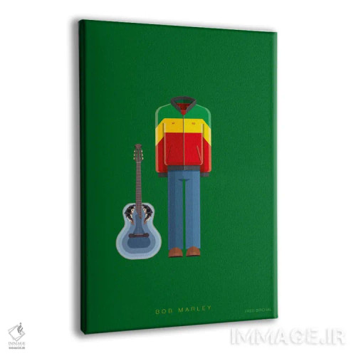 تابلو دکوراتیو باب مارلی اثر فرد بیرچال - نمای پرسپکتیو محصول